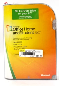 Microsoft Office Home and Student 2007 for 3 PCs Full English Retail Box + Key - Picture 1 of 10