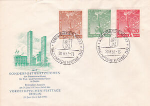FDC Berlin , 1952 , Mi.Nr. 88 - 90
