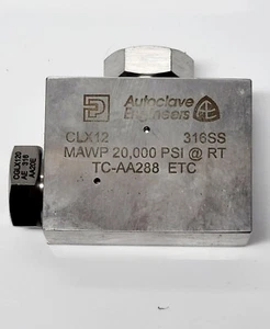 Ingenieros de autoclave Parker CLX12 316SS MAWP 20.000 PSI@RT - Imagen 1 de 4