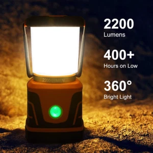 Flintronic Camping Lights Rechargeable, 2200 Lumen Camping Lantern with Battery, - Picture 1 of 8