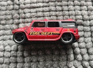 HUMMER 2003 H2 JADA Toys FIRE DEPT Hazmat Response Team 10890-9 1:64 DUB CITY - Picture 1 of 9
