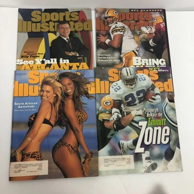 VTG SPORTS ILLUSTRATED January 1996 Issues Swimsuit Ed Tyra Banks Emmitt Smith Foto 1 de 4