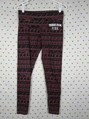 Victorias Secret PINK Texas A&M aggies geometric Leggings Yoga Pants small - Image 1 of 4