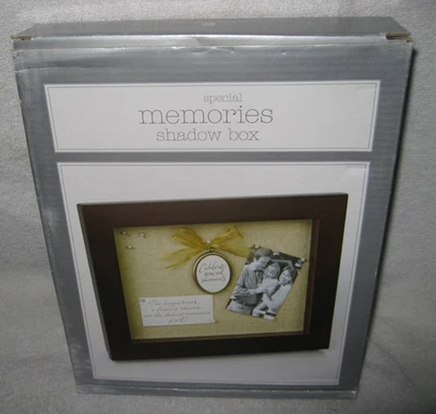 Caja de sombras Special Memories American Greetings 8 x 10 madera y vidrio nueva caja abierta Foto 1 de 4