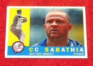 CC SABATHIA YANKEES 2009 TOPPS HERITAGE SP #479 CHIP DE ESQUINA REDUCIDO (KS-37) - Imagen 1 de 1