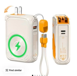 NEW SEALED P05 Portable Charger, Magnetic Power Bank, Small Wireless PowerBank, - Picture 1 of 3