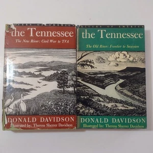 The Tennessee by Donald Davidson, 2 Volume Set Old & New River 1946 1948 Vintage HC - Bild 1 von 11
