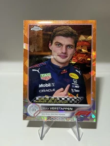 2022 Topps Chrome Sapphire F1 Grand Prix Max Verstappen Winner Orange 15/25 #162 - Picture 1 of 2