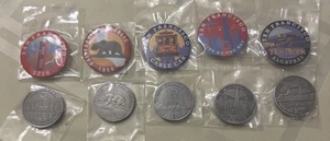 San Francisco Souvenir Magnets And Scenic Round Buttons Lot Of 10 HausMaus J.She - Picture 1 of 19