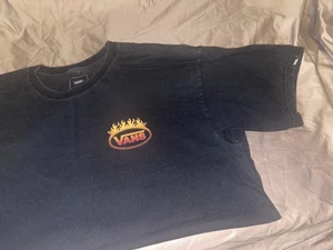 VANS LARGE CLASSIC FIT BLACK SHORT SLEEVE T-SHIRT PRE-OWNED - Picture 1 of 7