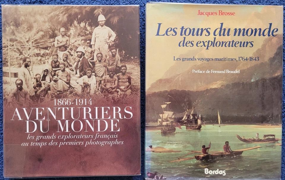 Aventuriers Tours du Monde Explorateurs Navigateurs 2 superbes livres en TBE - Photo 1/4