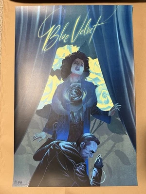 Kevin Tong - Variante Terciopelo Azul Edición Limitada Póster Película Serigrafía Foto 1 de 4