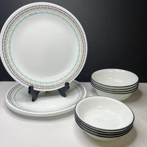 Corelle Paloma 10.25” 4 Dinner Plates 4 Cereal Bowls 4 Condiment Bowls - Picture 1 of 14