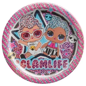 LOL Surprise, Together 4 Eva! Prismatic Round Dessert Paper Plates, 7", 8 Count - Picture 1 of 1