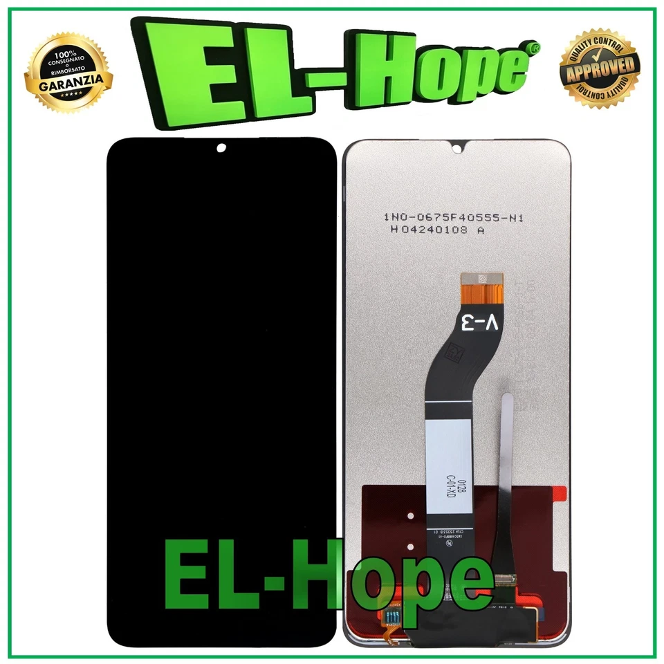 DISPLAY LCD PER XIAOMI REDMI 13C 23108RN04Y 23106RN0DA rev V3 TOUCH SCREEN VETRO