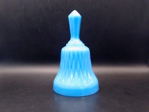 Akro Agat Glass Blue Bell. Around 5.5" Tall - Picture 1 of 4