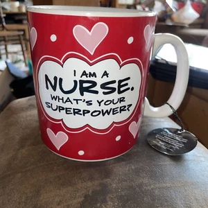 Nurse Jumbo 32 Oz. Mug " I Am A Nurse What's Your Superpower? " - Picture 1 of 8