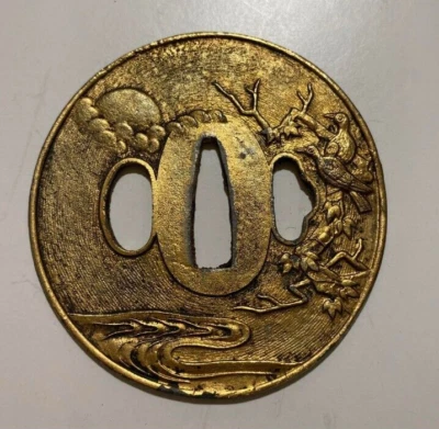 Alta Calidad Tsuba Espada Japonesa Guardia de Hierro Período EDO De JAPÓN Raro Japón Foto 1 de 3