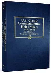 Whitman Album 4933 US Gedenkmünze halber Dollar $ 1892-1934 Band 1 Buch 50 Cent - Bild 1 von 6