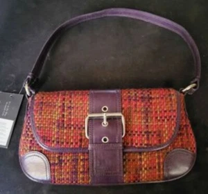 Kenneth cole new york borsa a mano boucle patta fb nubby boucle 10" x 6" - Foto 1 di 6