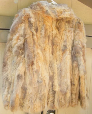Vintage La Rose Shop Greensburg PA Rabbit (?) Chaqueta mullida de piel talla pequeña Foto 1 de 4