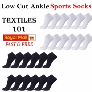Mens Womens Trainer Liner Ankle Socks Invisible Cotton Low Cut Sports Sock - Picture 1 of 11