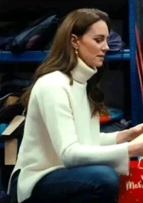 REISS EDINA Kate Middleton CREAM WOOL CASHMERE JUMPER XS 6/8 Us 2/4 ASO Royal  - Image 1 of 4