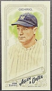 2018 Allen and Ginter Mini #225 Lou Gehrig Yankees NM-MT 