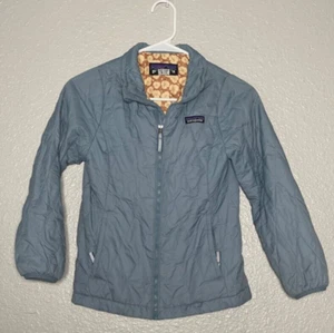 Patagonia Nano Puff Diamond Quilt Jacket Kid Medium 10 Blue Lightweight Gorpcore - Picture 1 of 4