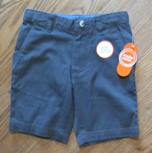 Wonder Nation Flat Front Boys Gray Shorts Adjustable Waist Sizes 5, 6,10~10 &12H - Picture 1 of 8