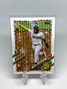 2021 Topps Holiday Baseball Fernando Tatis Jr. #HW1 SP Rare Variation Ornament - Picture 1 of 2
