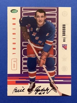 BILL GADSBY (Dec) HOF Signed 2003-04 Parkhurst Original 6 Rangers Autograph Auto - Image 1 of 2