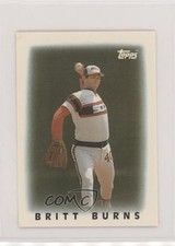 1986 Topps League Leader Minis Britt Burns #10