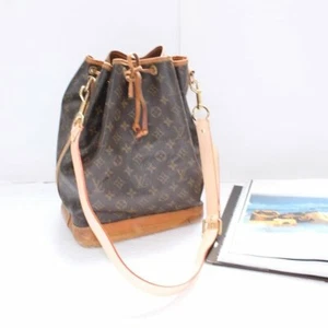 Louis Vuitton Noe Monogram Canvas Bucket Bag w/ New Vachetta Leather Strap - Picture 1 of 12