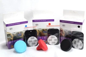 2x Cell Phone GPS Air Vent Magnetic Car Mount Holder For iPhone X 8 Samsung S8 - Picture 1 of 11