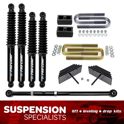 2.8" Front 2" Rear Leveling Lift Kit For Early 1999 Ford F250 F350 4X4 Track Bar Foto 1 de 4