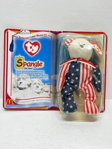 McDonald's 1999 International Bears II Ty Teenie Beanie Babies Spangle the Bear - Picture 1 of 5