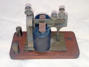 Telegraf pocztowy Duża sonder Made by Bunnell, 200 Ohm, Works, Telegraph Key - Zdjęcie 1 z 7