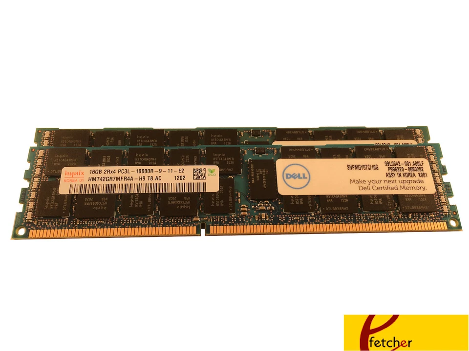 32GB (2 x 16GB) Dell Original Memory SNPMGY5TC/16G For Dell PowerEdge & Works - Image 1 of 1