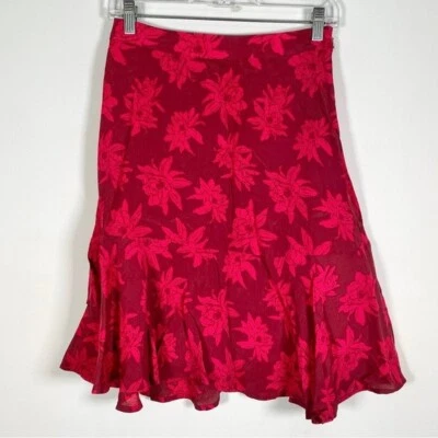 Tommy Hilfiger Mujer’s NUEVO CON ETIQUETAS Talla 34 Estampado Floral Falda Cremallera Lateral Foto 1 de 4