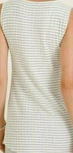 Chico's Zenergy Collection Plush Ribbed Knit Chevron Striped TANK Top - 8/10 - Picture 1 of 8
