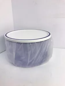 TUPPERWARE #3101 Blue & White See Through Canister 1L NEW - Picture 1 of 6