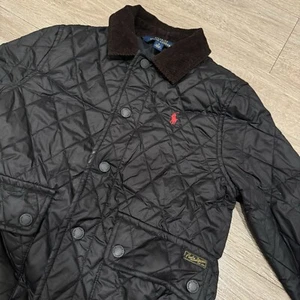 Polo Ralph Lauren Quilted Barn Jacket Navy Blue Boys Size 6 - Picture 1 of 10