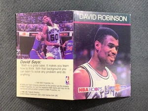 1990 NBA Hopps DAVID ROBINSON San Antonio Spurs Collect-a-Books Card - Imagen 1 de 3