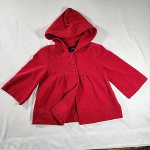 Charming Old Navy Girls Red 3 Button Hoodie Kids Large - Red Riding Hood  - Picture 1 of 11
