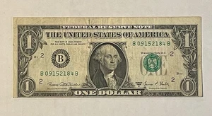 U.S. - Series 1969-D $1.00 Federal Reserve Note (Misaligned Face Error) - Picture 1 of 2