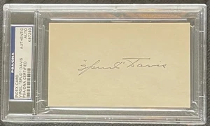 SPUD DAVIS SIGNED INDEX CARD PSA/DNA 1934 ST LOUIS CARDINALS GAS HOUSE GANG - Picture 1 of 2