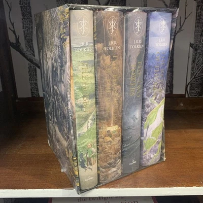 NEW SEALED CLEAN! Hobbit & Lord of the Rings Hardcover Box Set JRR Tolkien FRESH Foto 1 de 4
