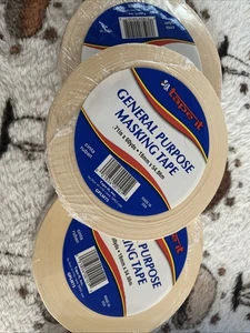 Qty 3 Tape It Masking Tape .71" x 180' WPM-75 - Picture 1 of 1
