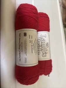 Lamb's Pride Worsted Yarn Brown Sheep 2 Skein M-81 Red Baron 4 oz Wool Mohair - Picture 1 of 2